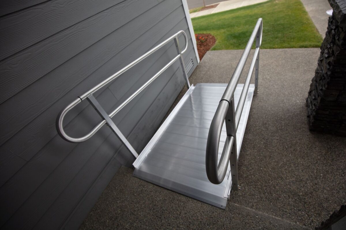 Scaled image of Solid Surface Portable Ramp folding